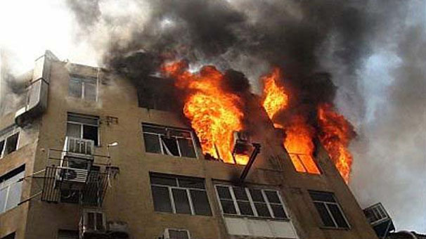 آتش سوزی در آپارتمان مسکونی باغ کشاورزی خرم آباد