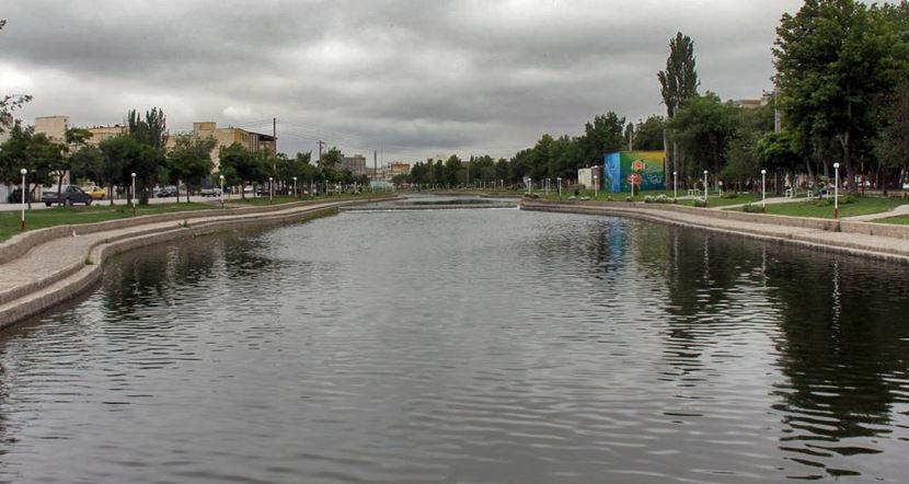 آب در رودخانه بالیخلوچای اردبیل جاری شد آب در رودخانه بالیخلوچای اردبیل جاری شد