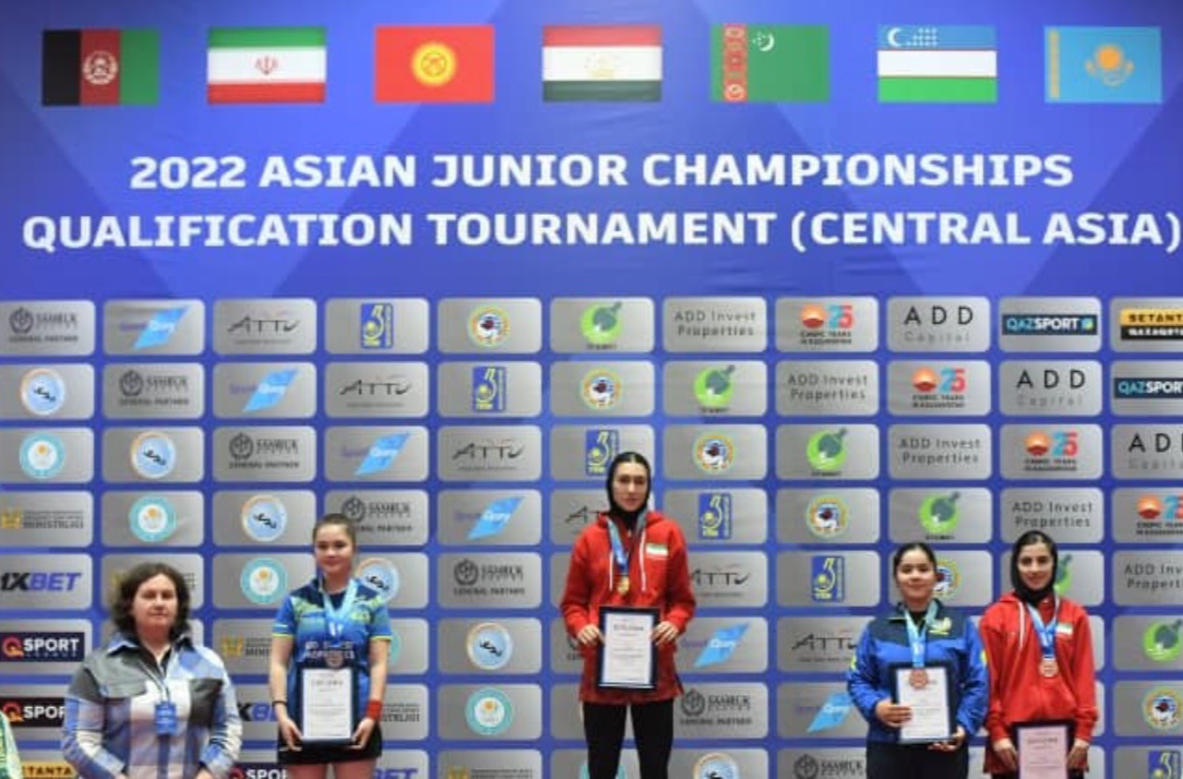 بانوی تنیسور مهابادی قهرمان مسابقات جوانان آسیای میانه