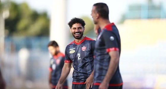 حضور سید جلال حسینی در تمرینات گروهی پرسپولیس