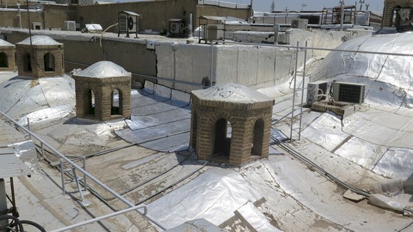 تکمیل مرمت سقف راسته قیصریه زنجان