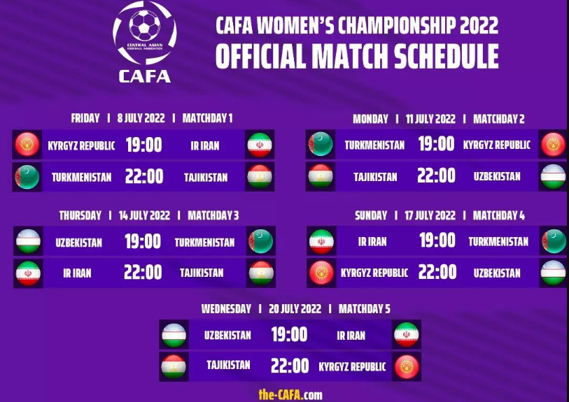 نخستین تمرین تیم ملی فوتبال بانوان در تاجیکستان