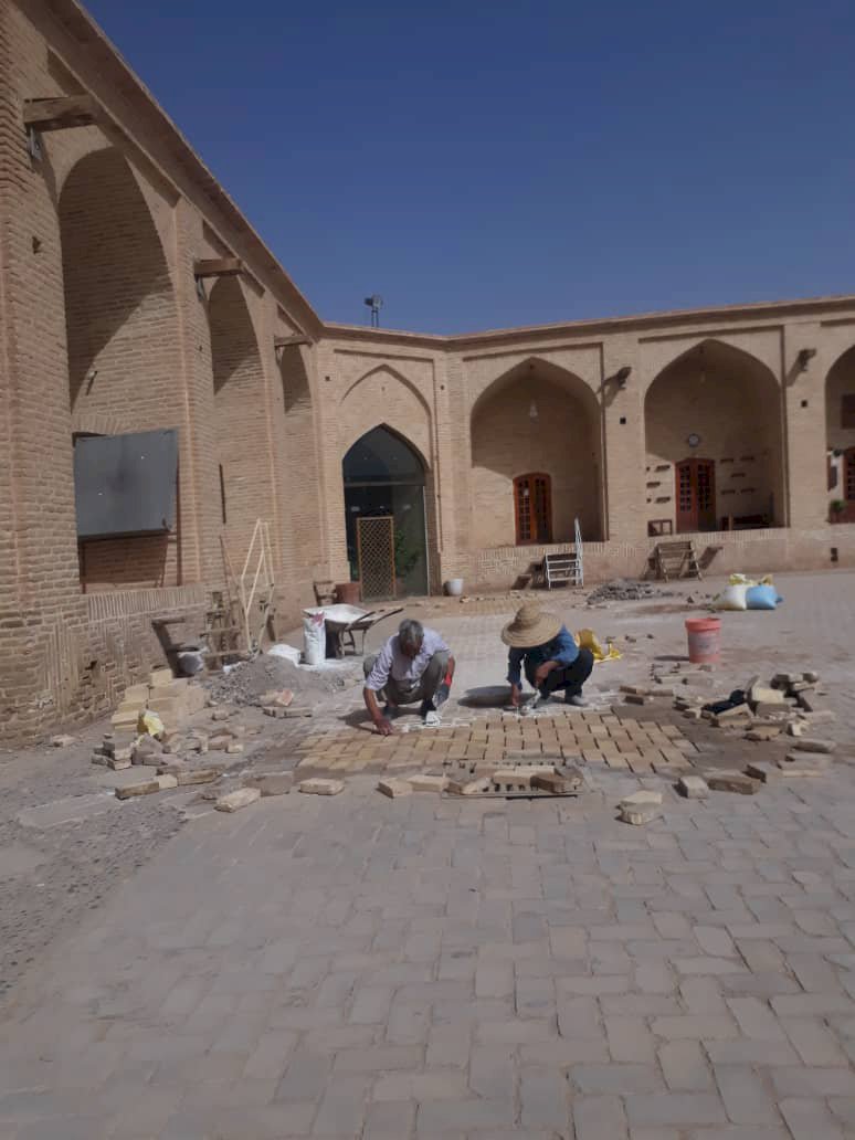 مرمت کاروانسرای شاه&zwnj;عباسی