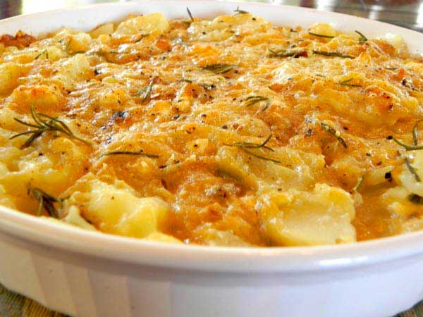 گراتن مرغ و سیب زمینی