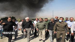 بسیج همه امکانات برای مهار آتش سوزی شهرک صنعتی دورود