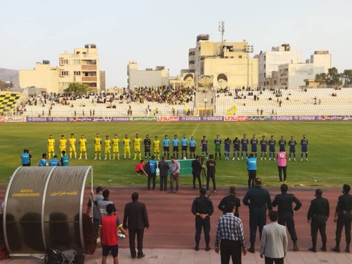 رستگاری فجرسپاسی شیراز در لحظات پایانی برابر نفت و گاز گچساران