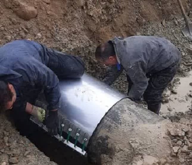 تعمیر شکستگی خط انتقال عباسآباد ارومیه تعمیر شکستگی خط انتقال عباسآباد ارومیه