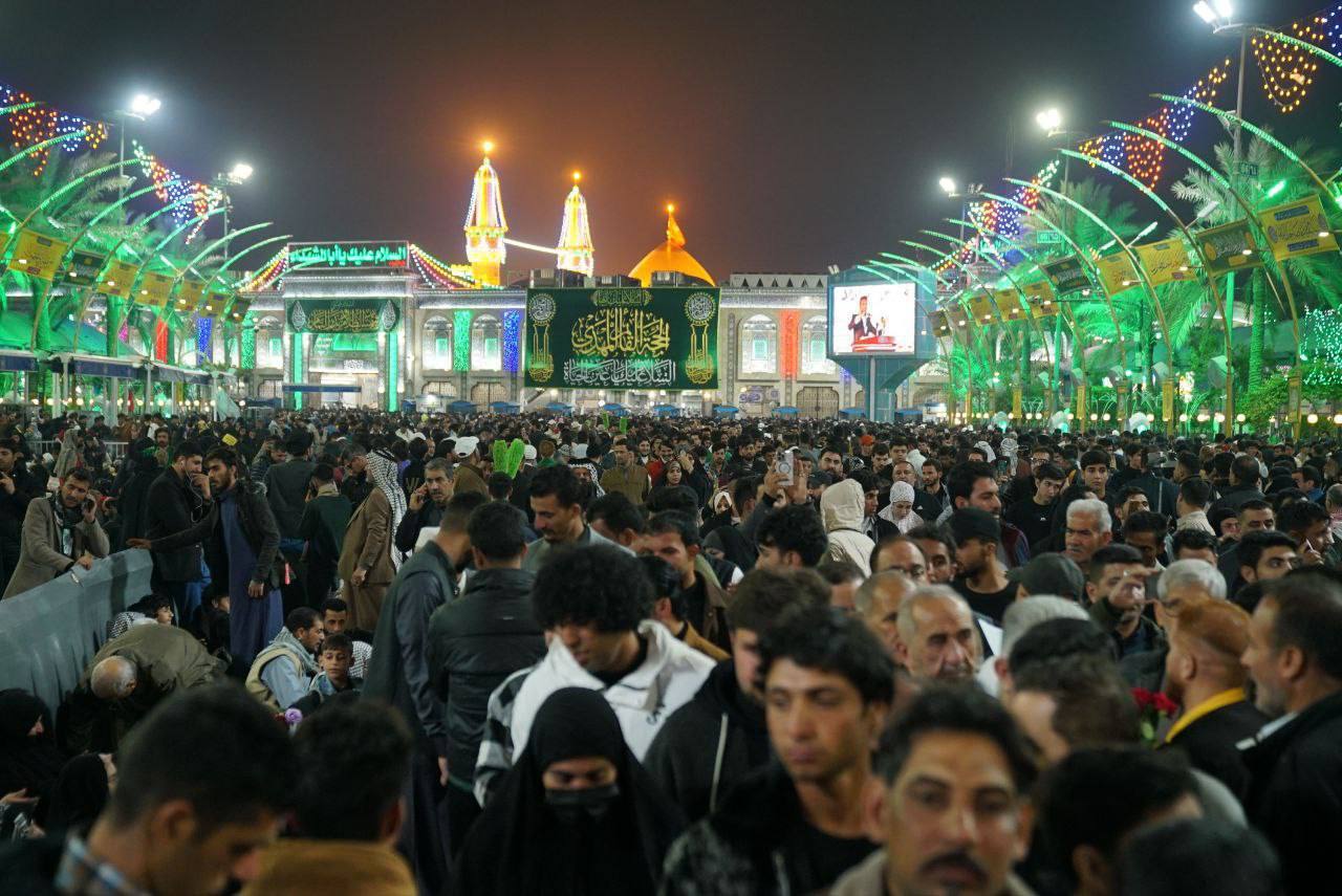 حضور بیش از 5 میلیون زائر نیمه شعبان در کربلا حضور بیش از 5 میلیون زائر نیمه شعبان در کربلا