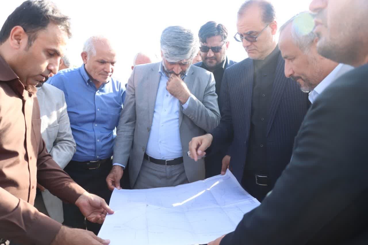 بررسی میدانی محل متنازع فیه روستای بیگم قلعه شهرستان نقده