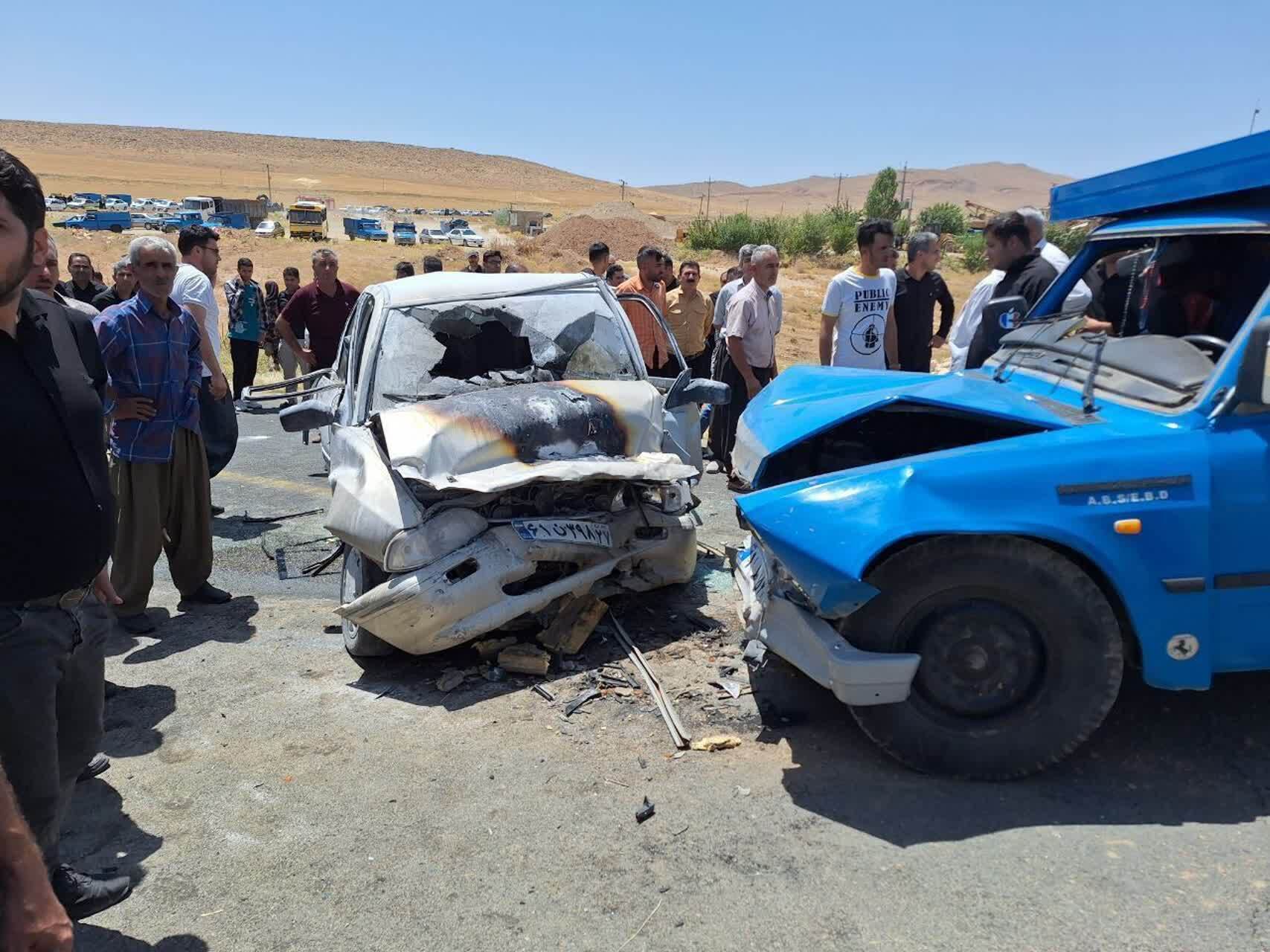 حادثه رانندگی در جاده بوکان