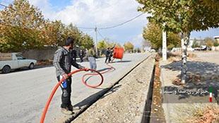 آغاز عملیات اجرای طرح  فیبر نوری در شهر چالان چولان