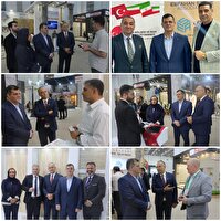 بازدید مدیرعامل نمایشگاه‌ بین‌المللی از پاویون ملی ایران در نمایشگاه سنگ ازمیر