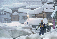 بارش بی سابقه برف در ژاپن جان ۳۰ نفر را گرفت