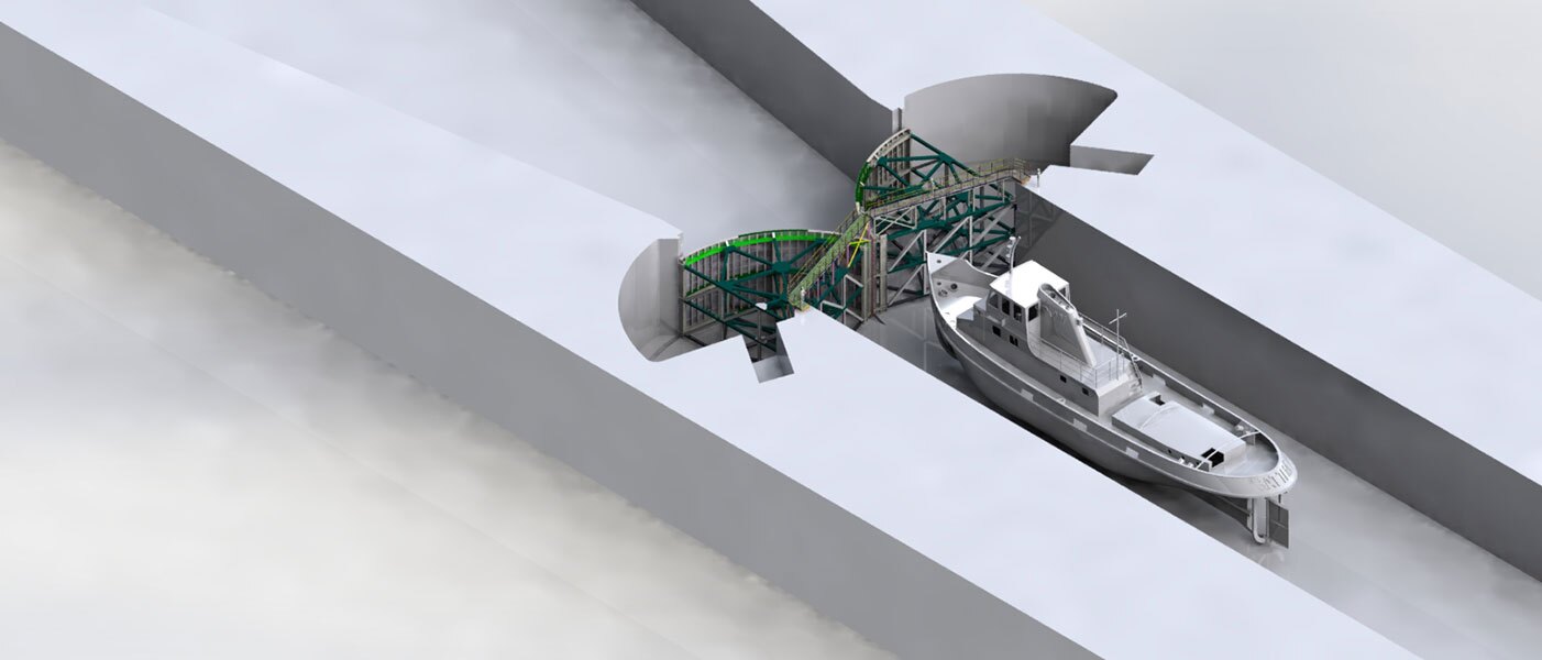 پیشرفت ۴۰ درصدی سد قفل کشتیرانی مارد آبادان