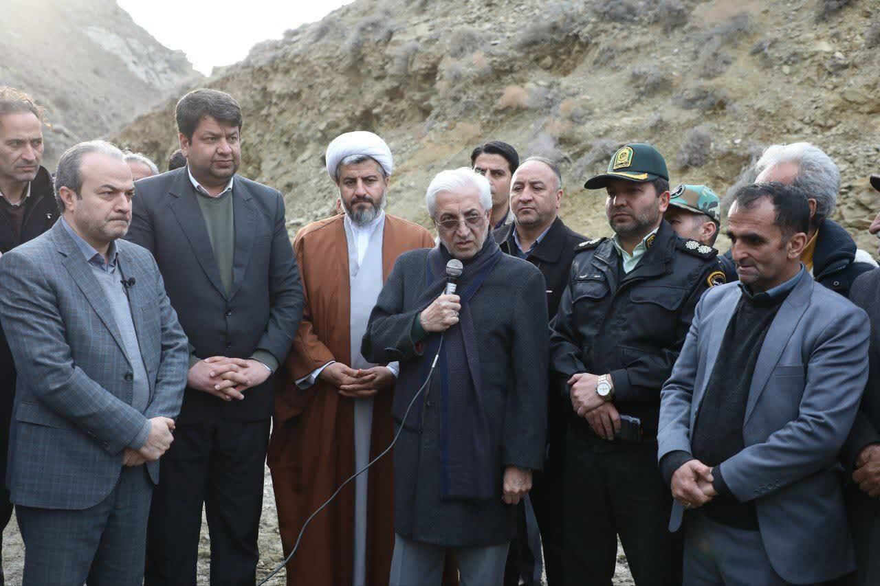 بند خاکی شهر راز کلنگ‌زنی شد