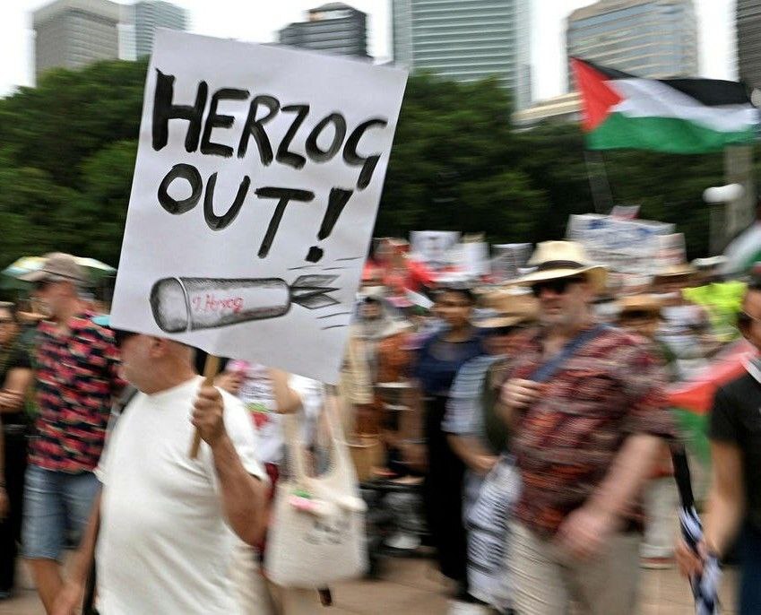 مخالفت مردم استرالیا با سفر رئیس رژیم صهیونیستی به سیدنی