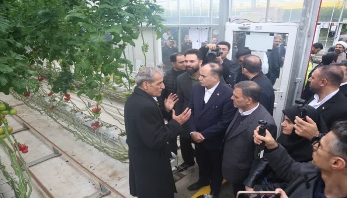 بازدید وزیر جهاد کشاورزی و افتتاح فاز توسعه‌ای شهرک گلخانه‌ای وحدت در استان زنجان