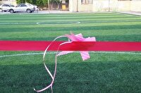 افتتاح زمین چمن مصنوعی دو مدرسه در قم