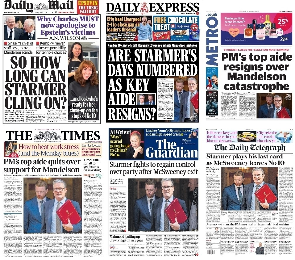 مهم‌ترین عناوین روزنامه‌های جهان ۱۹ بهمن ۱۴۰۴