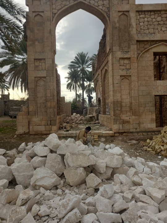 آغاز مرمت بقعه شیخ خلیفه در خفر آغاز مرمت بقعه شیخ خلیفه در خفر