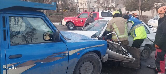 تصادف سرویس مدرسه در مشهد