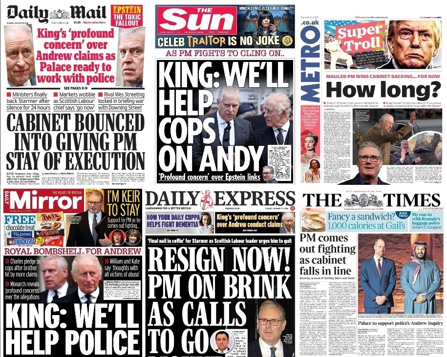 مهم‌ترین عناوین روزنامه‌های جهان ۲۱ بهمن ۱۴۰۴