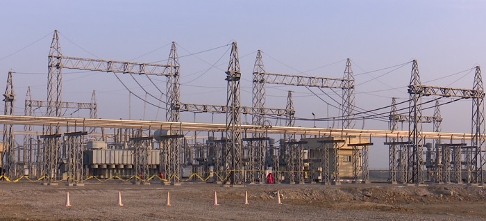 بهره برداری از پست برق در جاده بندرعباس - میناب