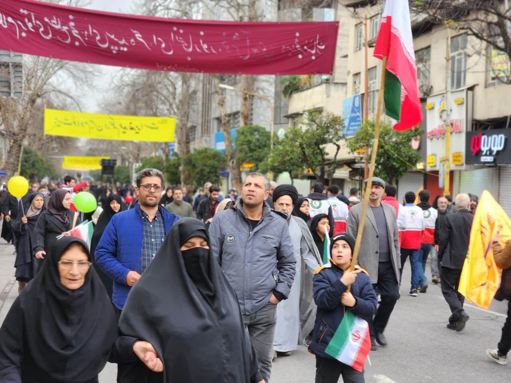 آغاز راهپیمایی ۲۲ بهمن در استان مازندران