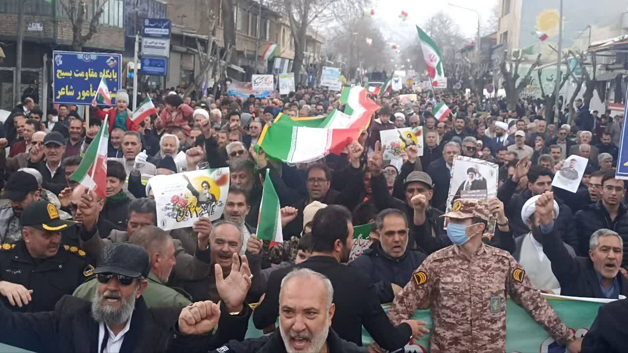 حضور بیش از ده هزار نقده ای در راهپیمایی ۲۲ بهمن