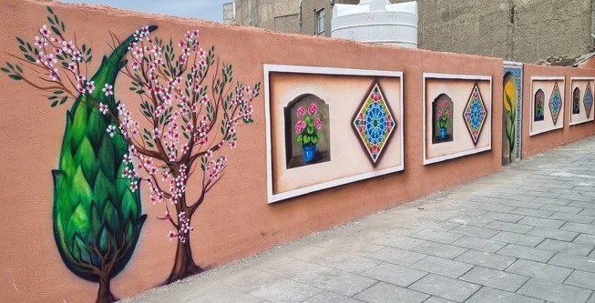 بازپیرائی جداره‌های بدمنظر در معابر پرتردد جنوب‌ غرب پایتخت