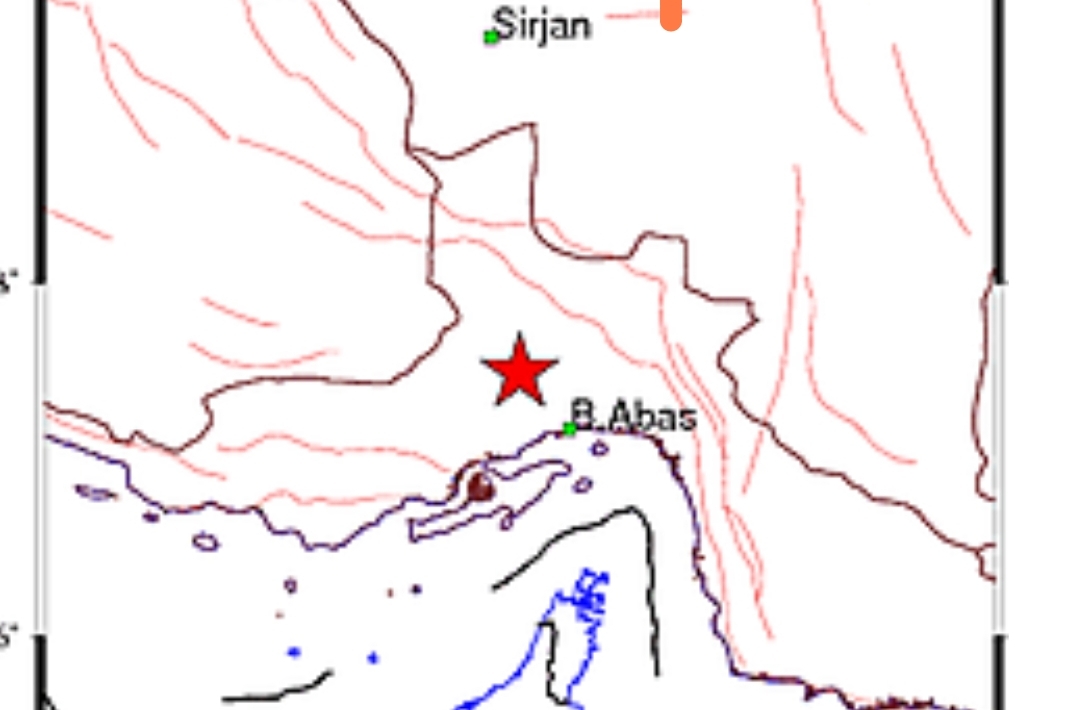 زمین لرزه ۴.۱ ریشتری فین بندرعباس را لرزاند