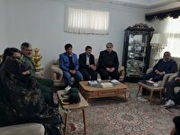 تکریم مادر شهید علی عباسی در چهار برج