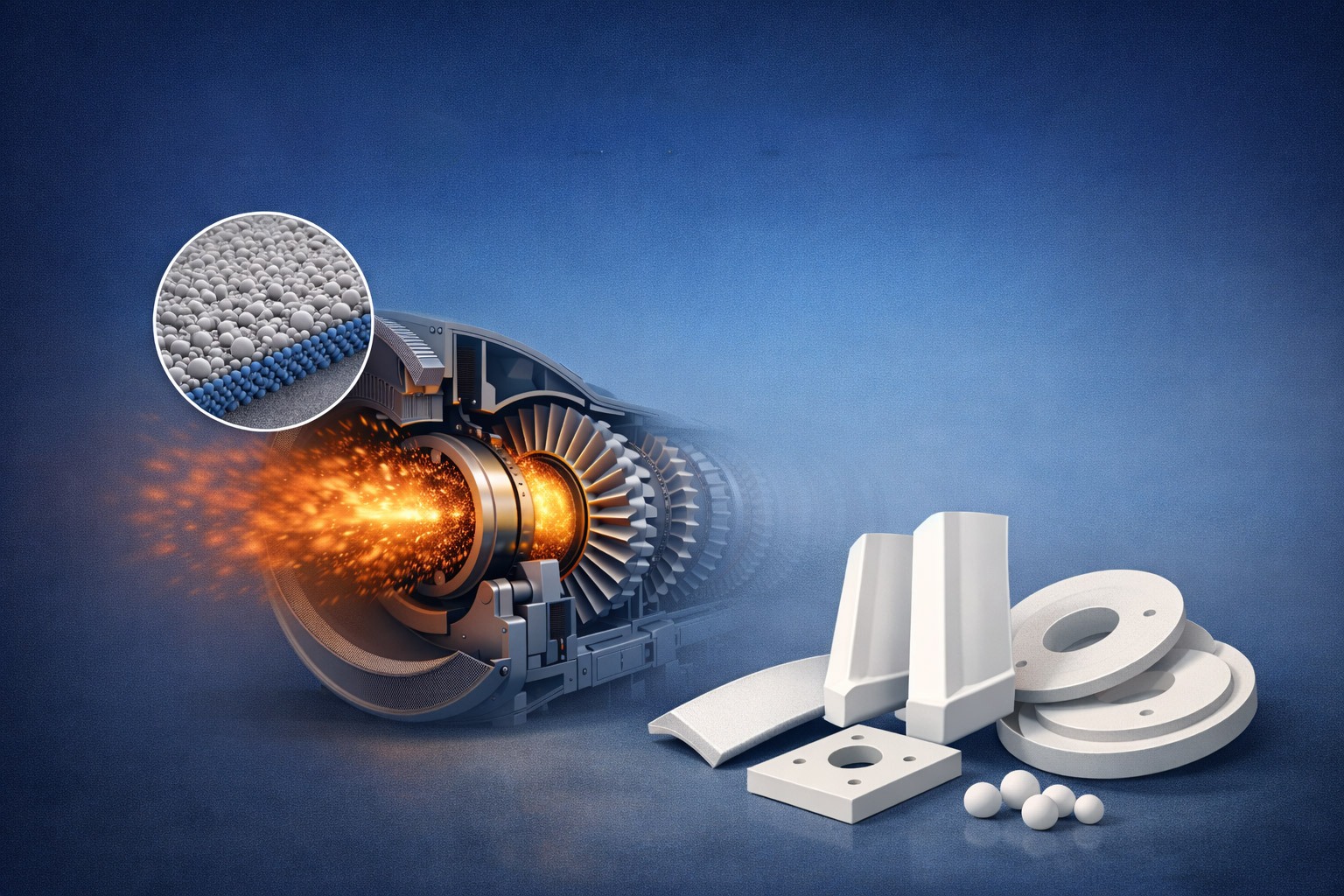 توسعه سرامیکهای نانویی با مقاومت بالا برای توربینهای گازی توسعه سرامیکهای نانویی با مقاومت بالا برای توربینهای گازی