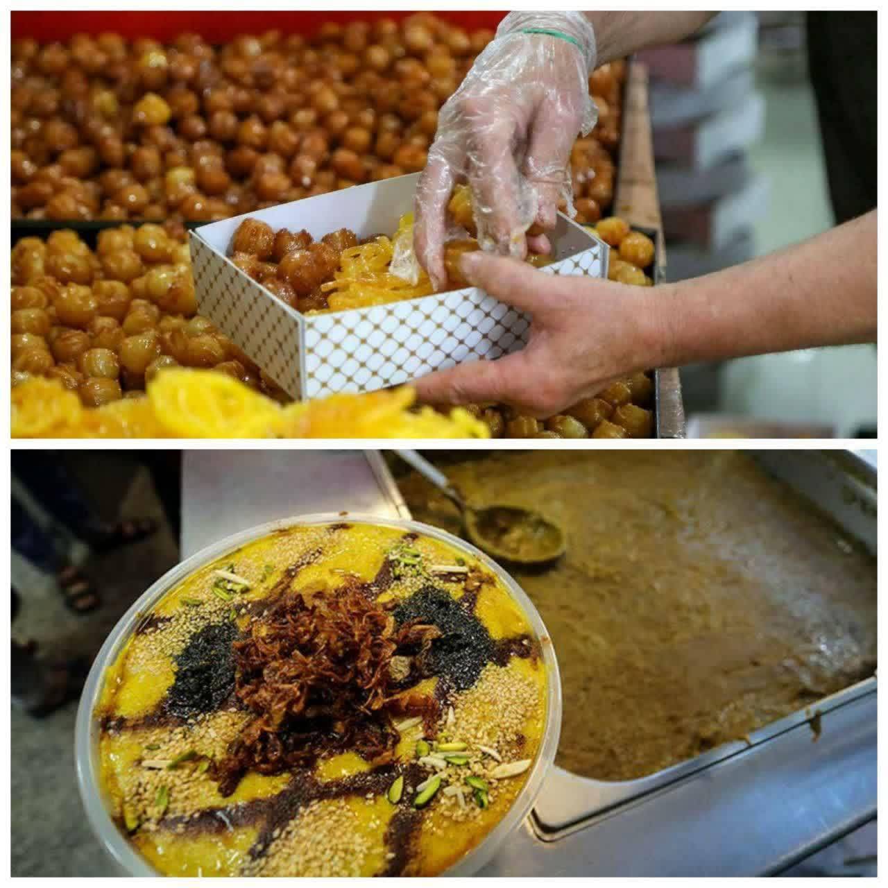 اعلام قیمت انواع زولبیا و بامیه، حلیم بادمجان و آش شله قلمکار در اصفهان