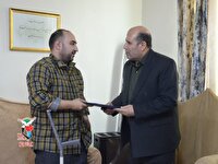 دیدار با خانواده جانباز شهید