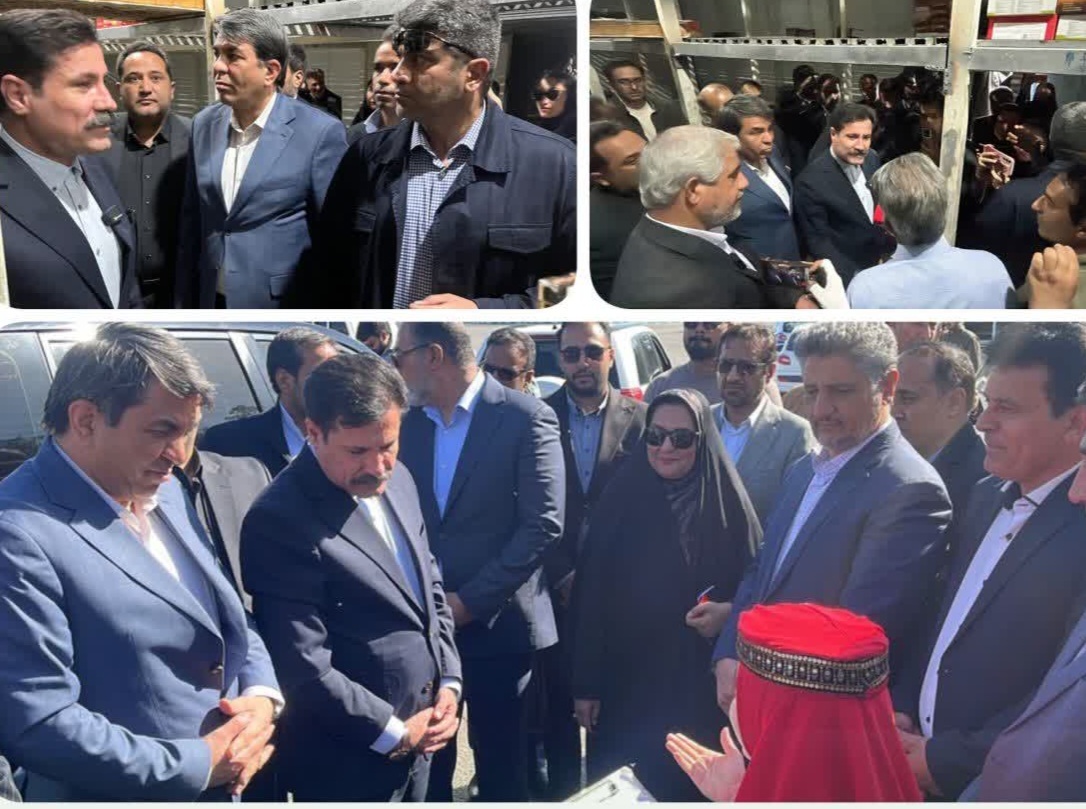 بازدید معاون رئیس‌جمهور از سردخانه محصولات کشاورزی جیرفت