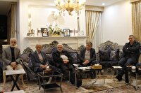 دیدار دبیرکل حزب مؤتلفه اسلامی با خانواده شهید نوائی لواسانی