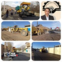 پایان عملیات بهسازی و آسفالت معابر بیرانشهر