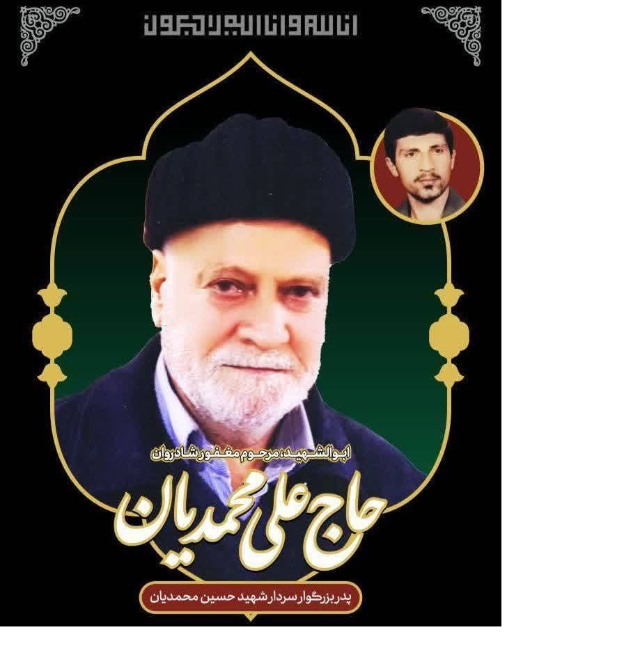 تسلیت نماینده ولی فقیه در بنیاد شهید درپی درگذشت پدر شهید محمدیان