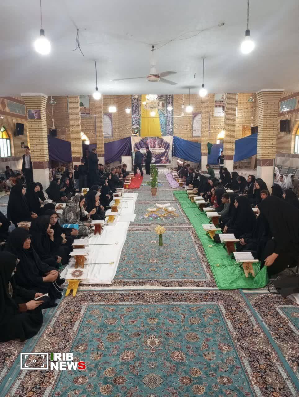 محفل انس با قرآن در مسجد صاحب‌الزمان روستای زنجیره علیا