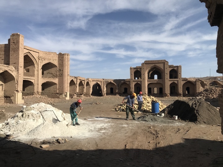 مرمت رباط تاریخی شوریاب آغاز شد