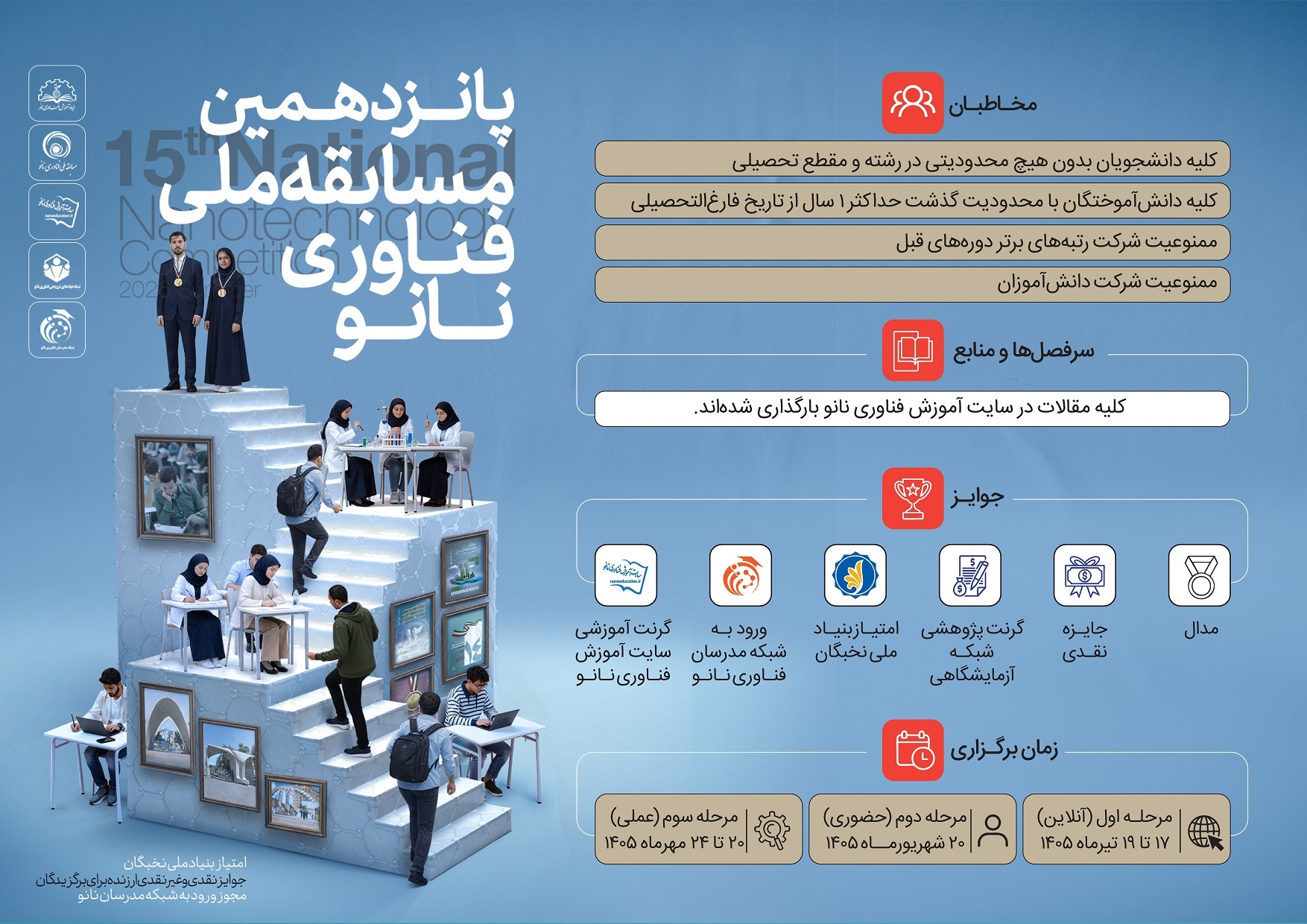 آغاز نام نویسی پانزدهمین مسابقه ملی فناوری نانو