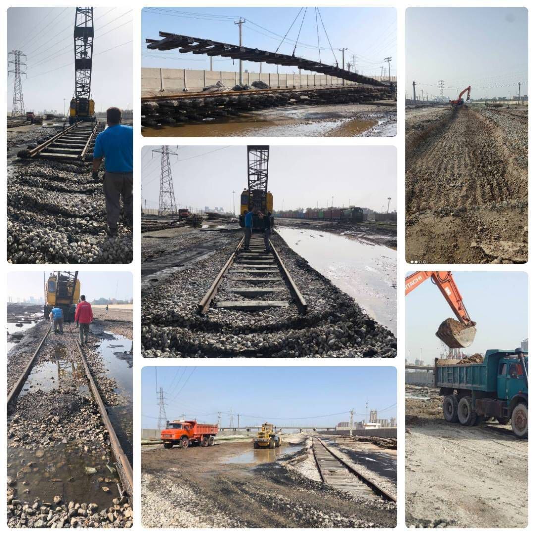 آغاز طرح نوسازی خطوط ریلی بندر امام خمینی برای جهش در حمل‌ونقل ریلی کشور