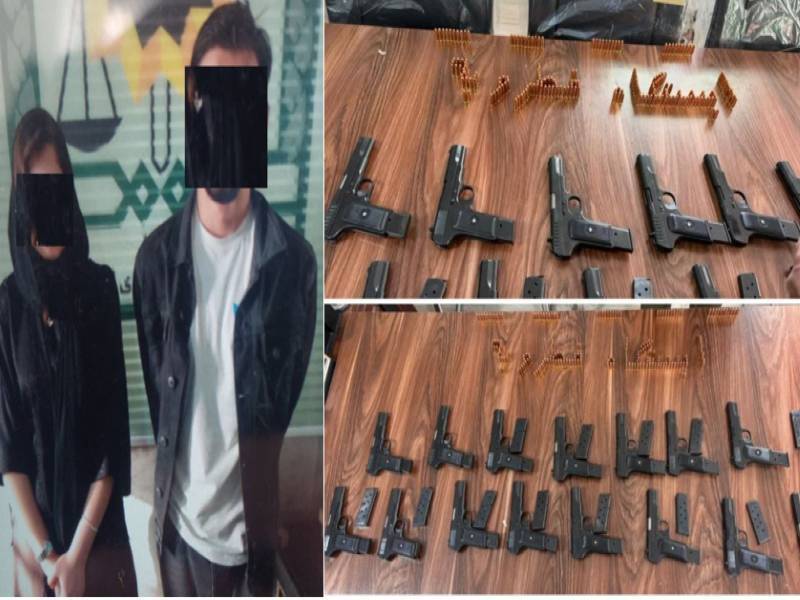 کشف ۱۵ قبضه اسلحه از چمدان دو مسافر اتوبوس در شهرستان نی ریز