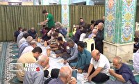 چراغ روشن سفره‌های ساده افطاری در مساجد کیش