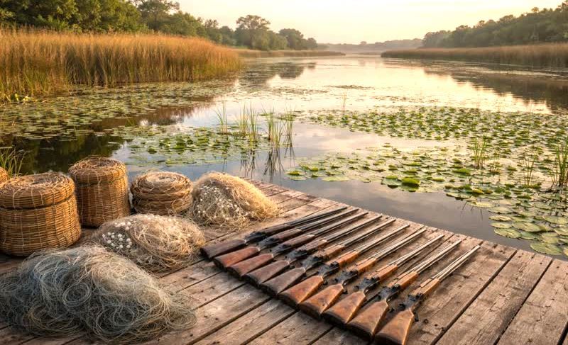 کشف اداوات صید و شکار در شهرستان لاهیجان در فصل شکار ممنوع