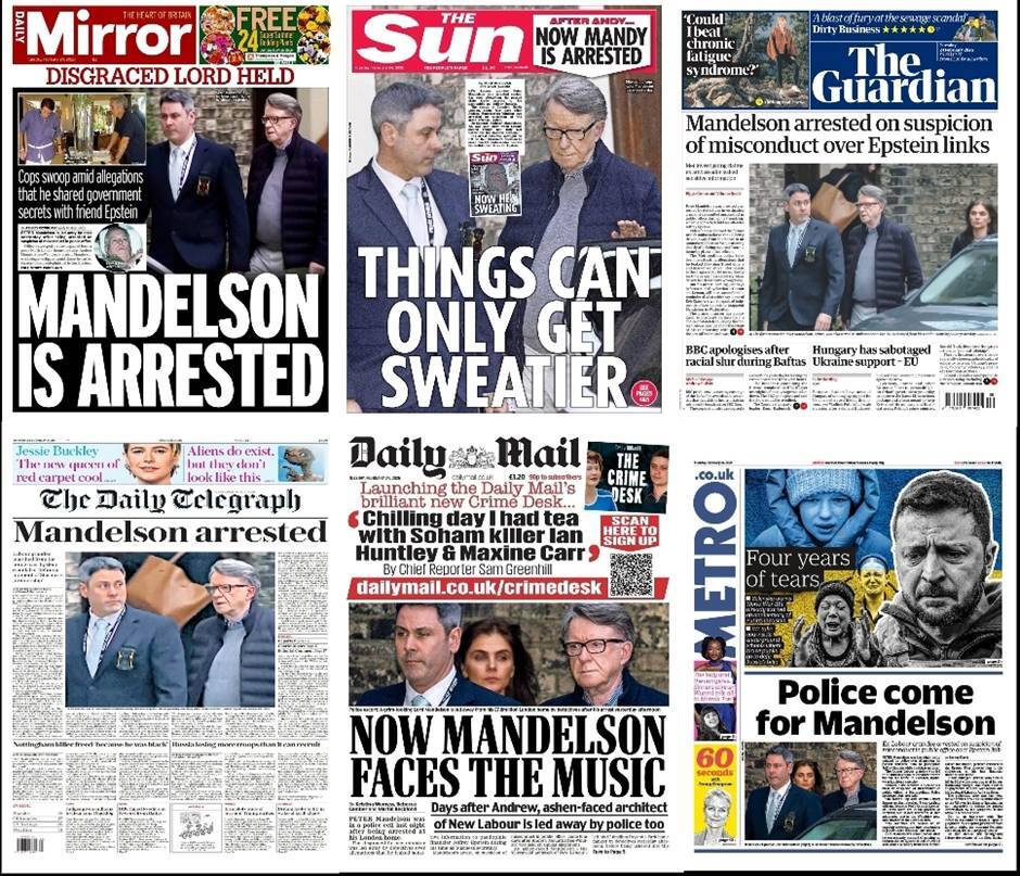 مهم‌ترین عناوین روزنامه‌های جهان ۵ اسفند ۱۴۰۴