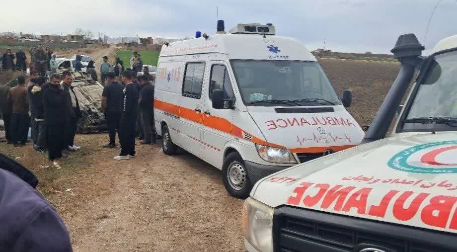 حادثه رانندگی  در محور میاندوآب به مهاباد