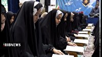 محفل انس با قرآن ویژه دانش‌آموزان در جوار امامزاده جمال الدین قم