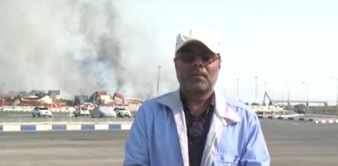 مراحل پایان لکه گیری در بندرشهیدرجایی بندرعباس مراحل پایان لکه گیری در بندرشهیدرجایی بندرعباس